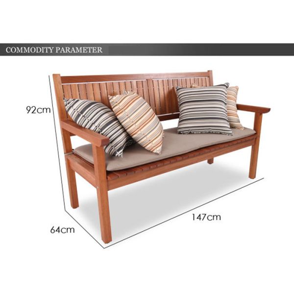 Мебель сада восхитительной твердой деревянной на открытом воздухе мебели/твердой древесины не легкая деформирует