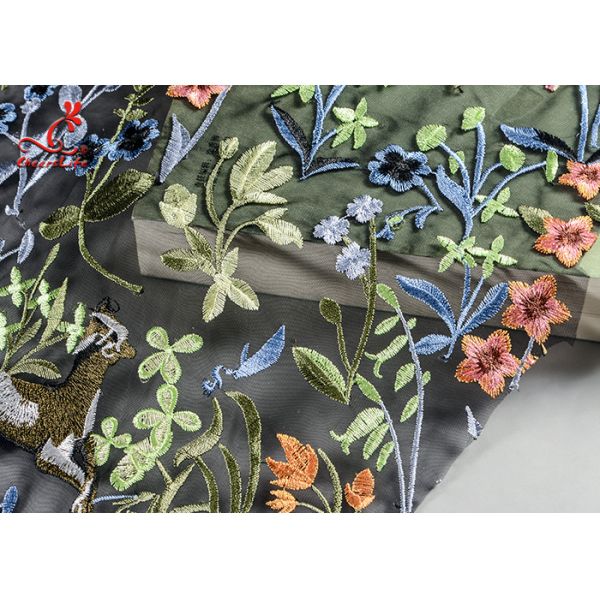 Очаровательная африканская сетка сари ткани шнурка вышивки для платья женщины