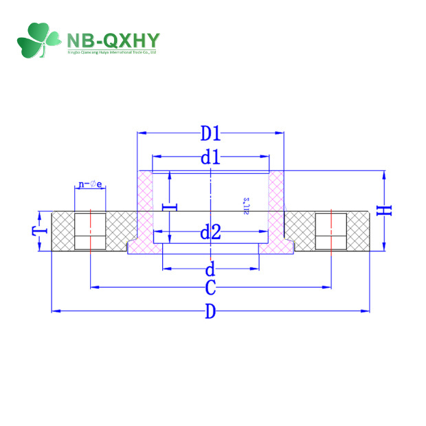 Настройка JIS ПВХ фланц UPVC Пластиковый Ван Каменный фланц OEM Pn10 Pn16 Интегральный фланц
