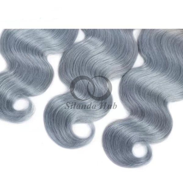 #T1B/Grey Body Wave Remy Human Hair Bundles Sew In Weave Bundles Brazilian Bundle Deals
