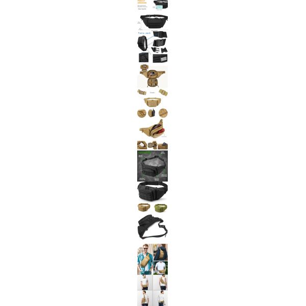Wholesale Outdoor Multi-Function Waist Bag Sports Running Hiking Leisure Bag Cycling Bag Customizable Logo Supported