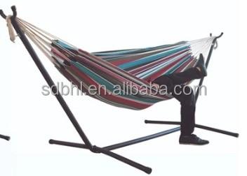 Outdoor Furniture Customized Logo 10ft Steel Stand Hammock Combo with and 300LBS Capacity