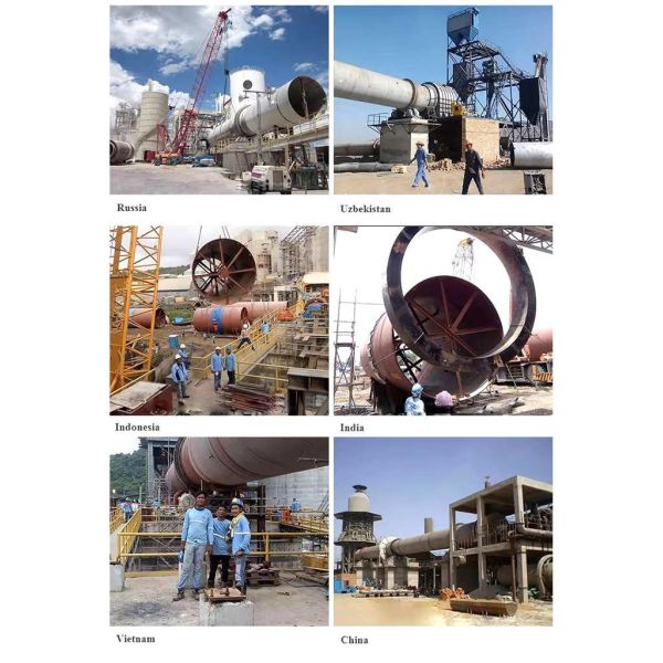 Cementería horno giratorio secador de cemento tostador eléctrico de gas horno giratorio