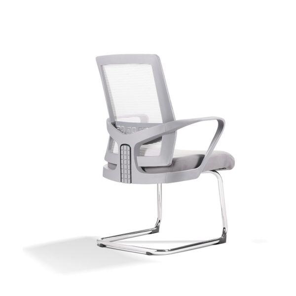 Gray Ergonomic visitor seating chair meeting chair mesh chair