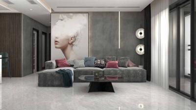 Polished Marble Look Porcelain Tile Glazed 600x600mm 12X24 For House Decoration