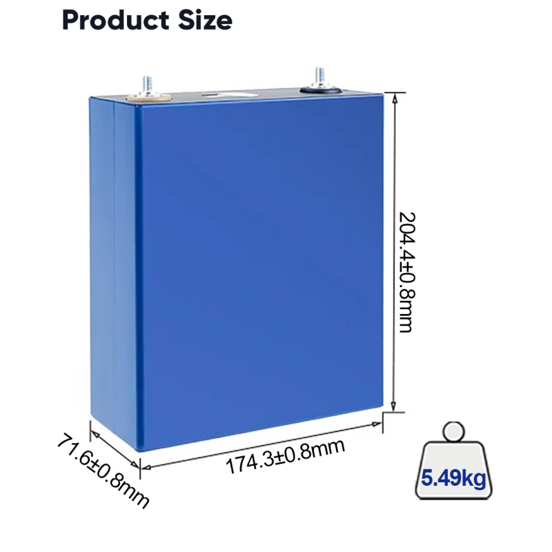 3.2V 314Ah CATL314ah LiFePO4 Prismatic Battery Cell Grade A Rechargeable Deep Cycle Long Life for Solar Panel Energy Storage System DIY Pack