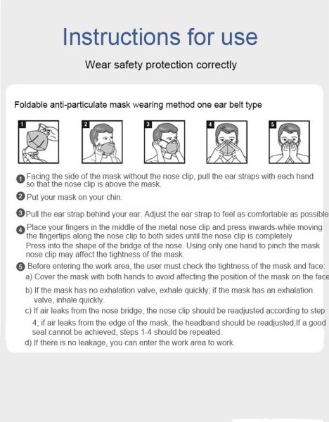 Disposable Kn95 Mask With Valve Dust And Anti-Fog Breathable Mask Kn95 Mask