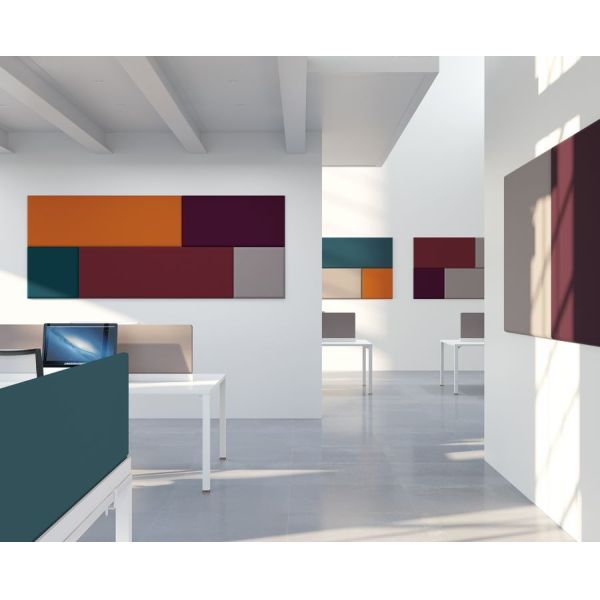 High Density Fabric Covered Sound Absorbing Panels Interior Bedroom Acoustic Panels