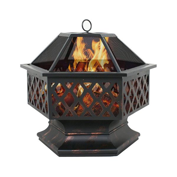 Outdoor Garden Steel Fire Pit Decoration Portable Wood Burning Fire Pit