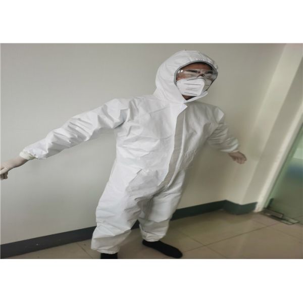 Verified Supplier Disposable Protective Coverall / Disposable Full Body Suit