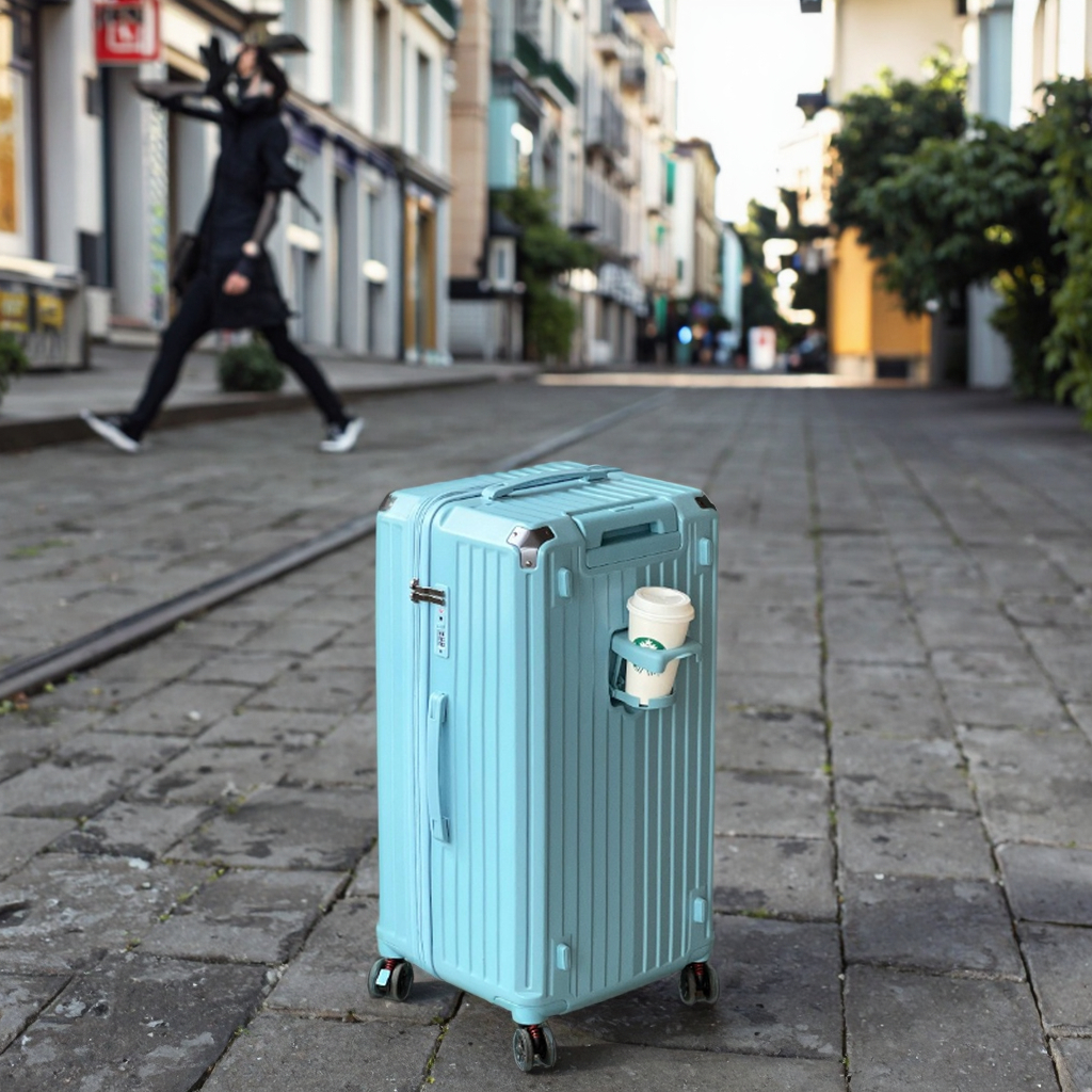 Unisex Lightweight Luxury Travel Luggage Set Designer Handcart with Rotating Casters and Large Capacity ABS PC Bag TSA Lock