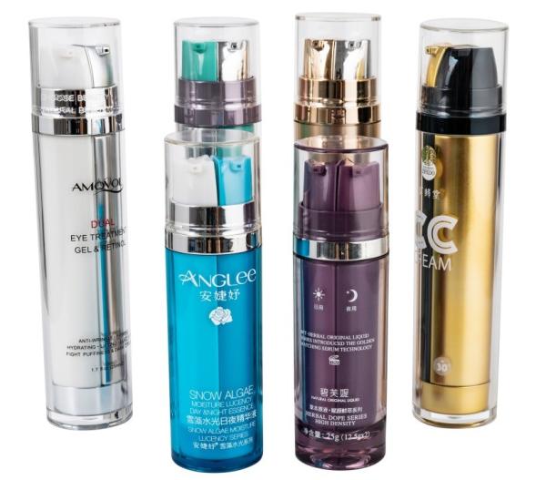 25ML AS Double Inner Airless Pump Bottle Plastic Cosmetic Bottles (MC-220)