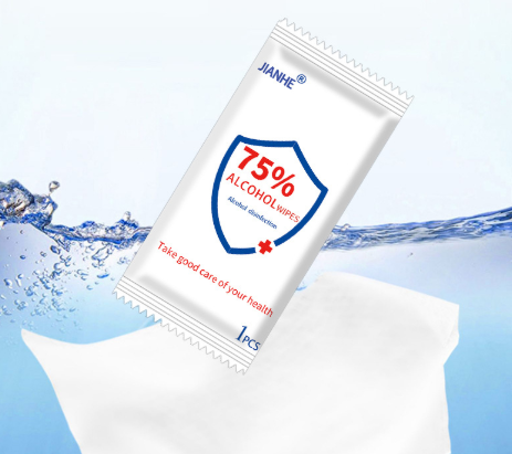 75% Alcohol Disinfection Wet Wipes Medical Hand Antibacterial Wet Wipes One Piece