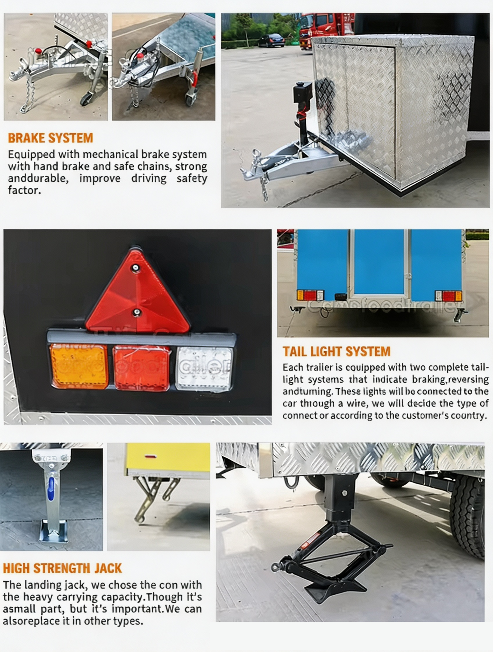 DOT Compliant Custom Food Trailer with Full Kitchen Equipment for Coffee, Tacos & Fast Food, Mobile Concession Truck for Catering, Events, Festivals and Outdoor Business