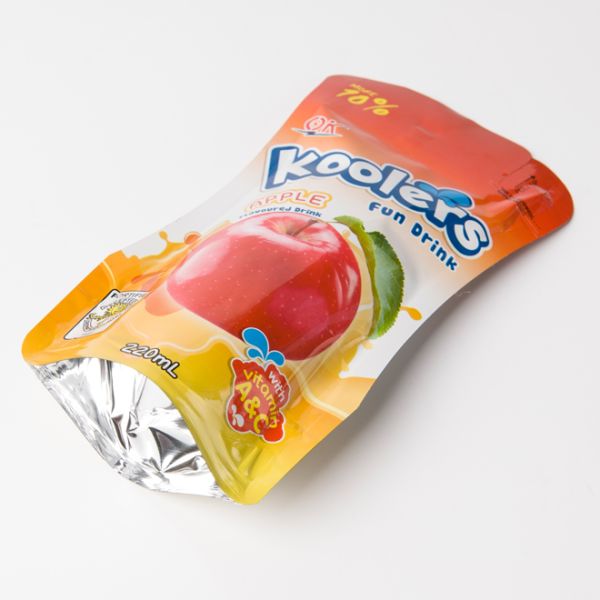Flexible Custom Bottle Shaped Pouch , Gravure Printing Plastic Drink Pouches