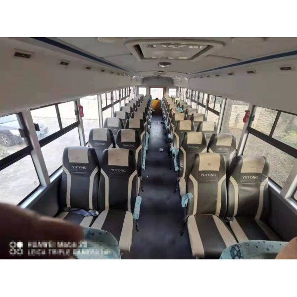 46 Seats Used Yutong School Bus ZK6119D Diesel Front Engine LHD Steering