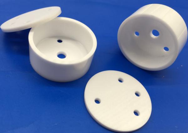 Machinable Zirconia Ceramic Parts Thermal Insulator / Ceramic Housing For Heater Thermistor
