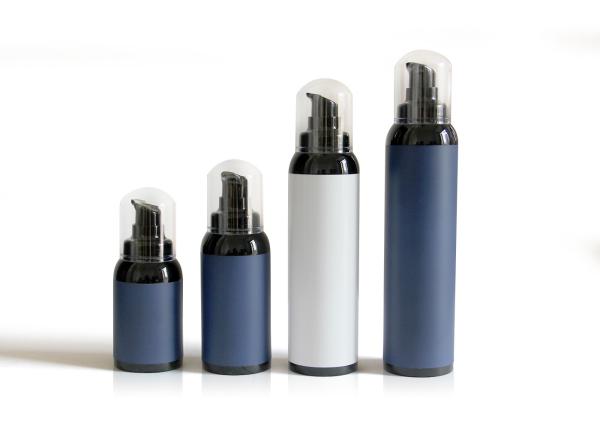 Lotion Pump Airless Cosmetic Bottles For Men's Skin Care Silkscreen Printing