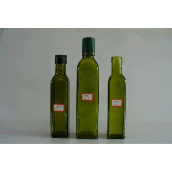 Standard 250ml 500ml 750ml 1L Square Olive Oil Glass Bottle