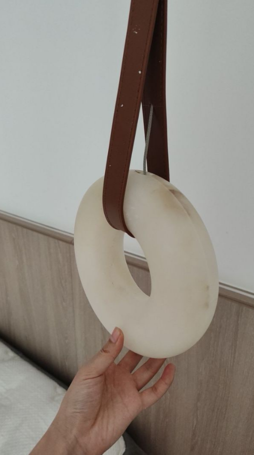 Современный простой комнатный коммерческий офис Дом Висячий Halo Кольцо Подвеска Алабастровый люстра