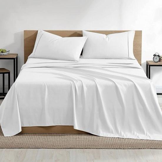 Customized Cotton 200tc Bed Sheet Set Twin Full Queen King Size