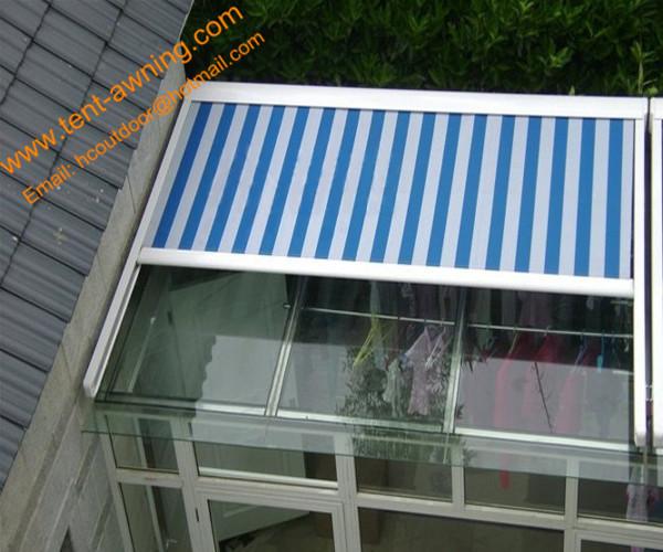 Durable Glass Room Sunshade Aluminum Motorized Romote Control Skylight  Awning Conservatory Roof