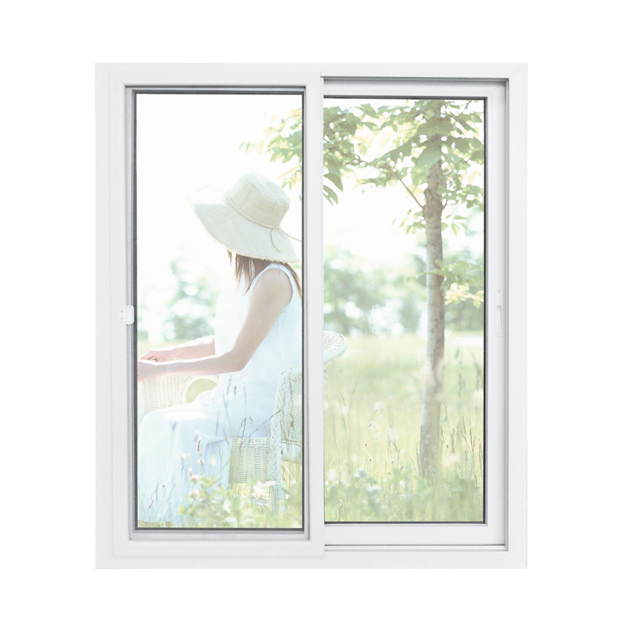 Усовершенствованный размер PVC Сдвижное окно UPVC Двойные стеклянные Сдвижные окна