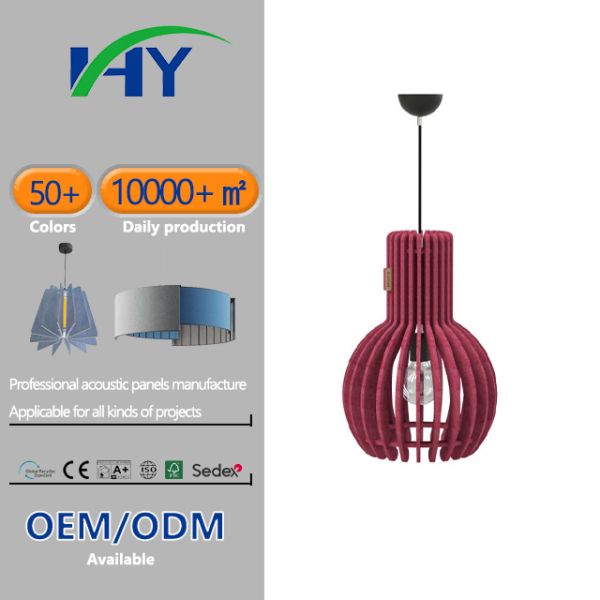 Aesthetic Customized Acoustic Lighting for Ceiling Decoration PET