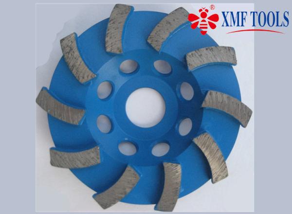 4  / 105mm  Turbo Angle Grinder Diamond Cup Wheel For Concrete Marble Blue