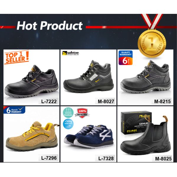 SAFETOE Safety Shoes Work Boots PU Unisex Womens Steel Toe Boots