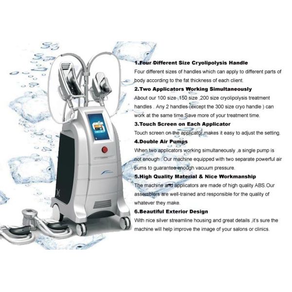 Comfortable Cryolipolysis Body Slimming Machine With 4 Pcs Applicators