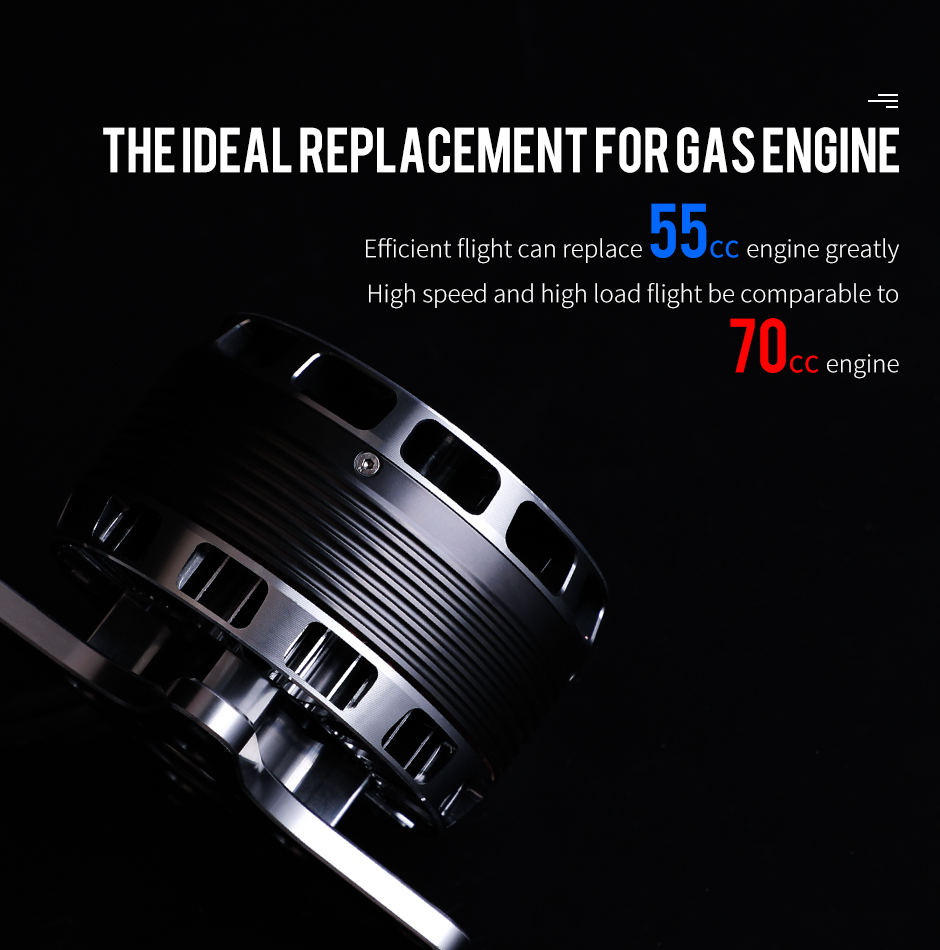 T-MOTOR AT8020 55CC High Speed Load Drone BLDC Motor for 2m Wingspan Fixed Wing