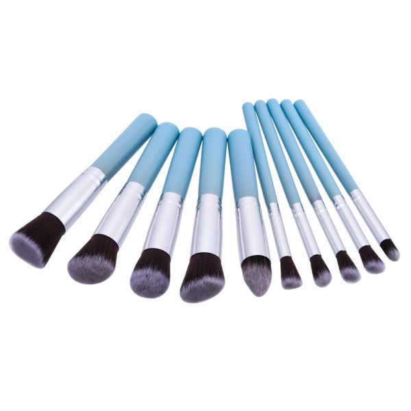Private Label Full Makeup Brush Set Flat Type With Wood Handle , 15.5*12*1.2cm