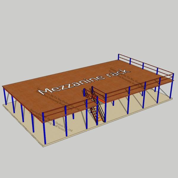 5000kg Rack Supported Mezzanine Floor System Q235B Heavy Duty