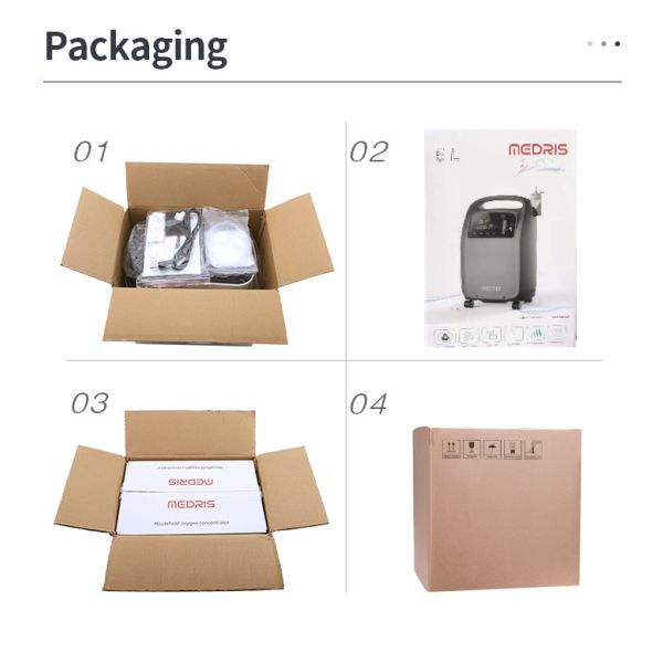 5L высококонцентрационный ЖК-дисплей генератор кислорода медицинского качества для пожилых людей и детей