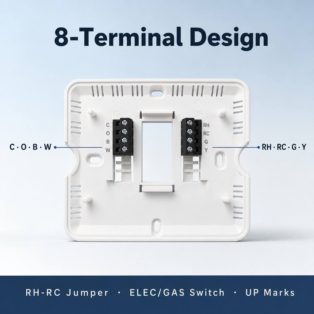 Riseem Programmable Wired Room Temperature heating thermostat 5-35C Temperature Range Perfect for Any Room