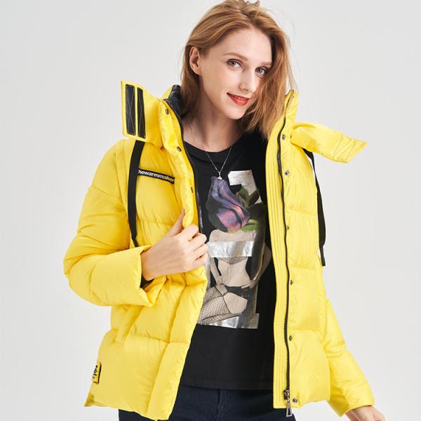 FODARLLOY Wholesale Cotton Fabric Puffy Slim Jacket Ladies Winter Long Coat Puffer Down