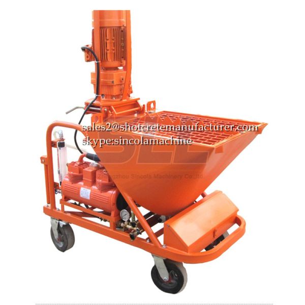 Cement Mortar Spraying Machine For Building , Automatic Wall Plastering Machine