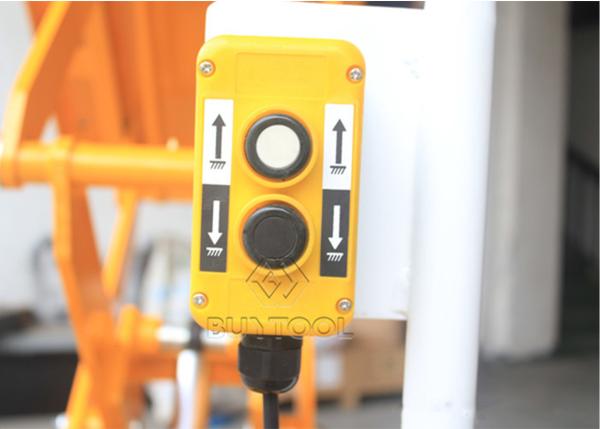 Alloy Steel Q345B 45 Degree Semi - Electric Mobile Scissor Lift Table With Tilt