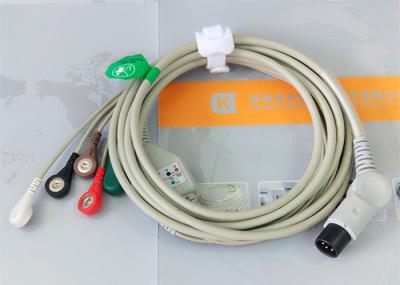 TPU Material Patient Monitor Accessories One Piece ECG Cable Compatible M&B