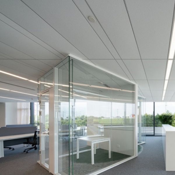 Suspended Sound Absorbing Ceiling Mineral Fiber Board Waterproof 280~350 Kg/M3 Density