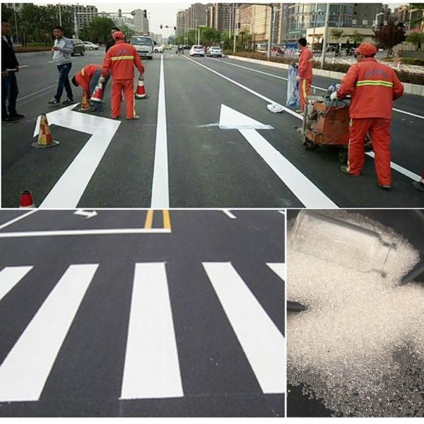 Airport Reflective Road Paint Beads 46HRC Glass Beads For Road Paint