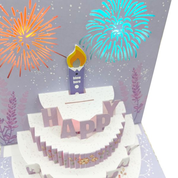 Sturdy Construction to Maintain 3D Shape 3D Greeting Card Offering resolution Digital Printing Ideal for Business Invitations Greetings and Celebrations