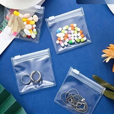 5/10/20pcs Pill Pouch Bags Zippered Reusable Clear Self Sealing Travel Medicine Storage