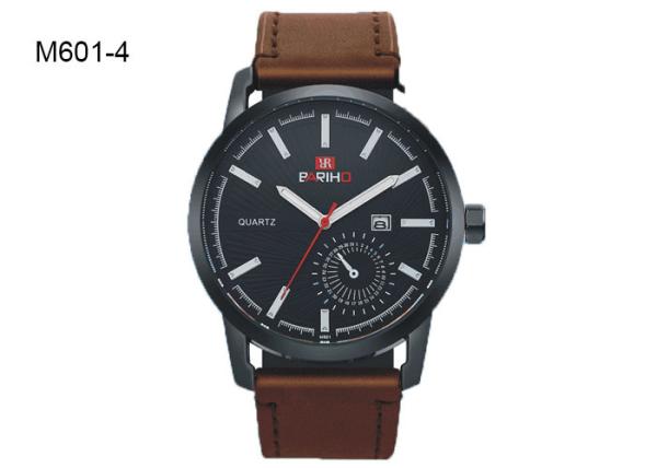 4 Pointers Brief Men's Quartz Watch Date Minimalist Classic Dress Wristwatch M601