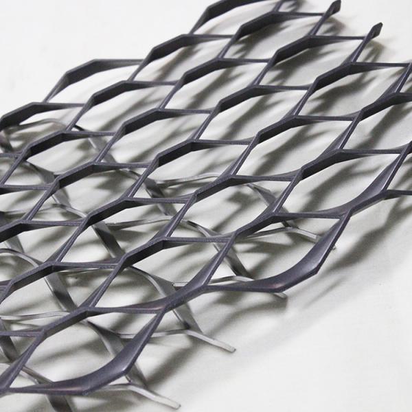 Decoration Expanded Aluminum Mesh , Diamond Shape Metal Mesh Spcilize In Customized