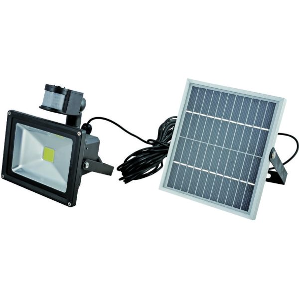 solar led lighting with microwave motion sensor