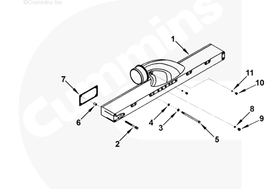 Cummins Engine Gasket Set / KTA19 KTA38 CCEC Intake Manifold Gasket 206277