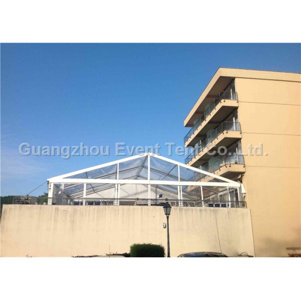 Clear Roof Party Tent For 300 People , Transparent Wedding Tent With PVC Fabric
