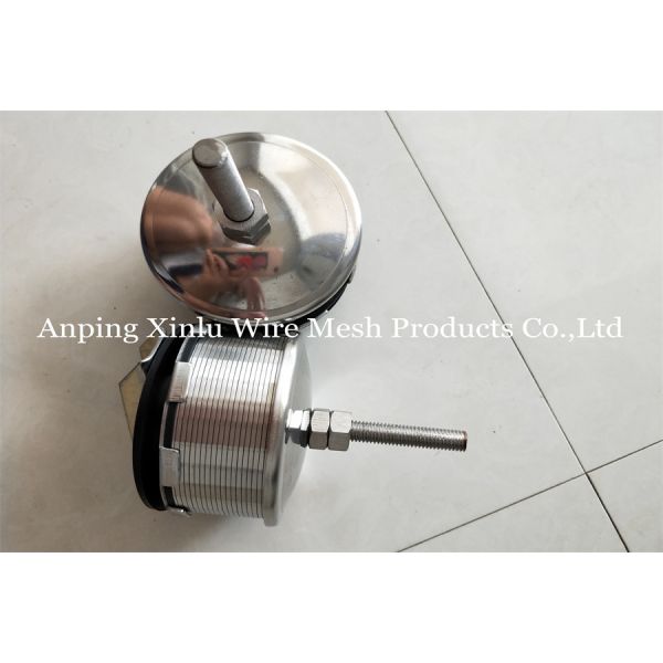 Double Flow Johnson Wedge Wire Hastelloy C Filter Nozzle 300PSI  With Screw M10
